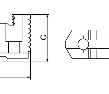 Szczęki górne twarde - komplet DTJ-DK12-500 BERNARDO